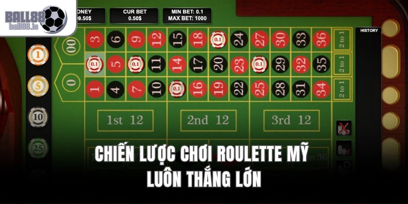 Chiến lược chơi roulette Mỹ luôn thắng lớn